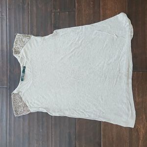 💥Lauren Ralph Lauren sleeveless top with shoulder derail 2